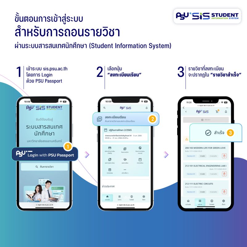 ขั้นตอนการถอนรายวิชา-sis-psu2